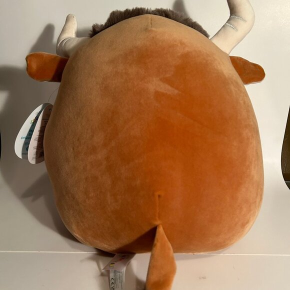 Squishmallows Shep The Cow Brown Bull NWT - Picture 3 of 6